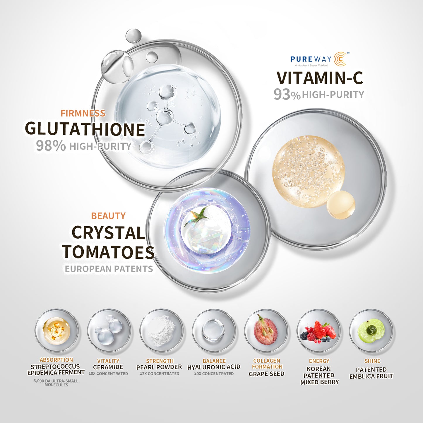 【ALLRE】Japanese Glutathione radiant glow Beauty Capsule (30 capsules/bag)