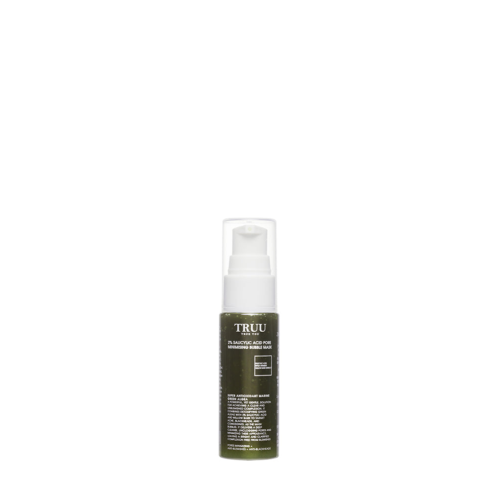 【TRUU】2% Salicylic Acid Pore Minimising Bubble Mask - 30ML Travel Size