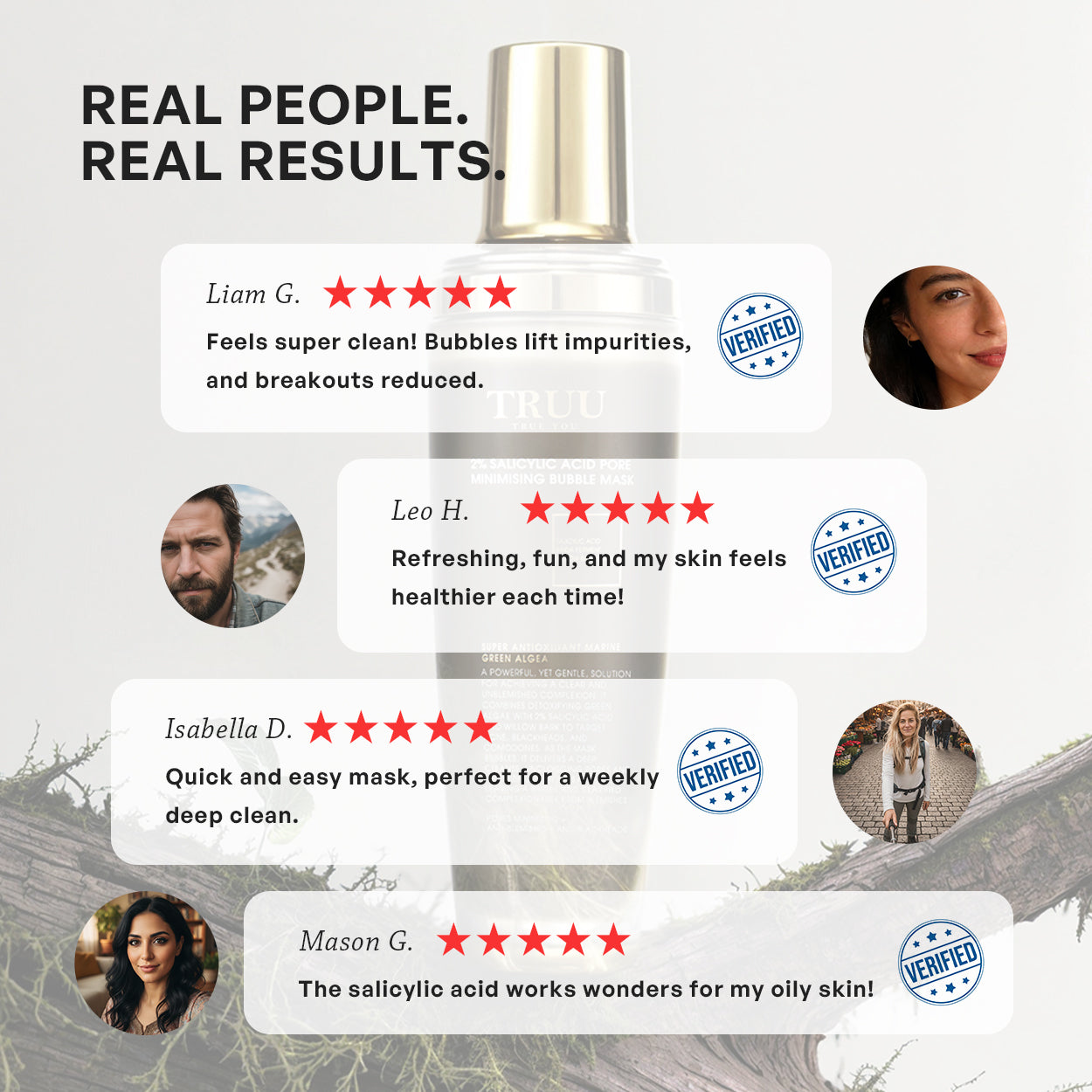 【TRUU】2% Salicylic Acid Pore Minimising Bubble Mask