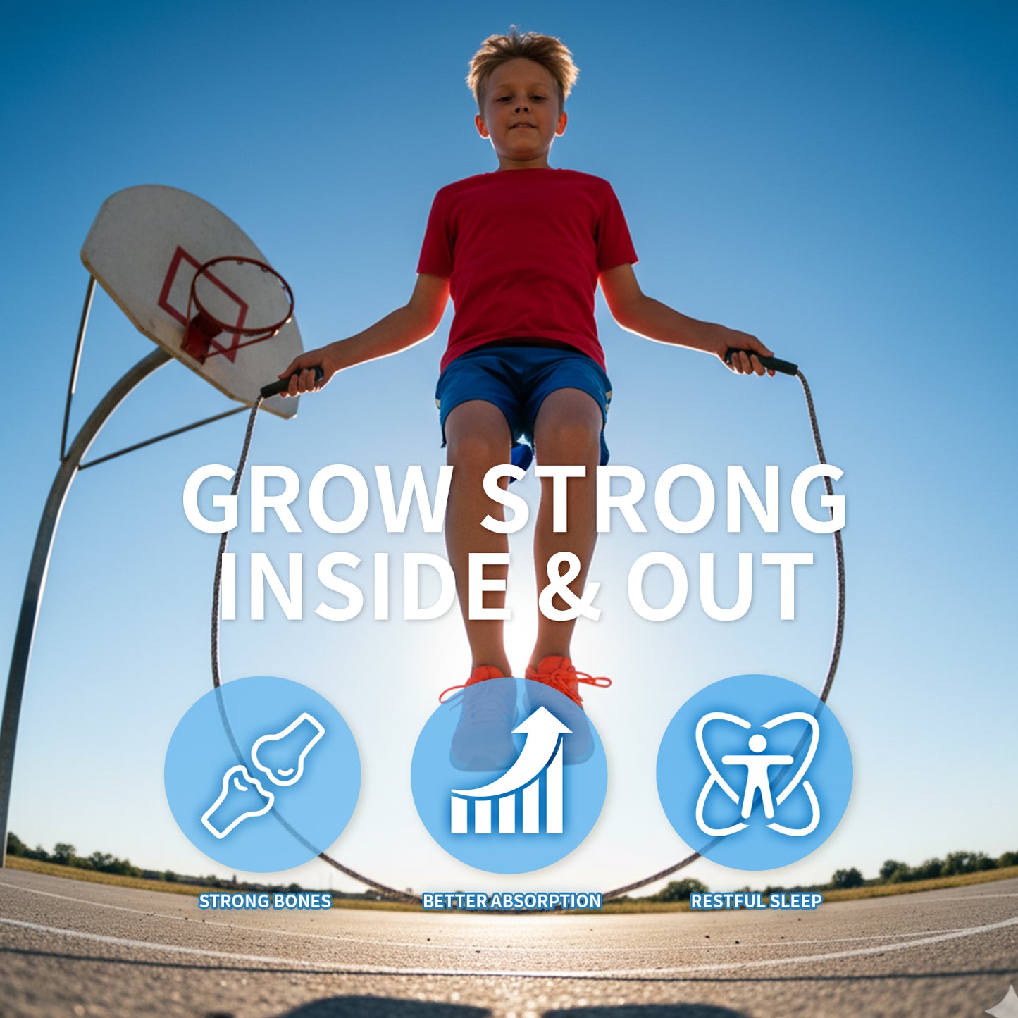 【ALLRE】GrowTall SleepWell Height Booster Magnesium Calcium（90 tablets/can）