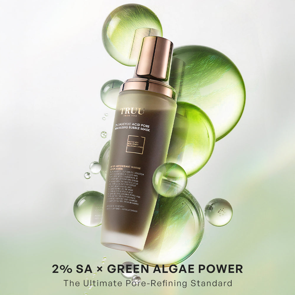 【TRUU】2% Salicylic Acid Pore Minimising Bubble Mask
