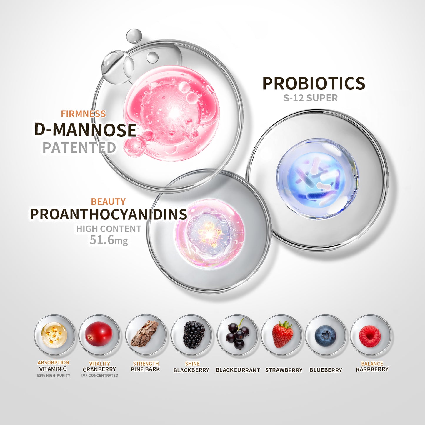 【ALLRE】Cranberry Probiotics Feminine Care Capsule (30 capsules/bag)