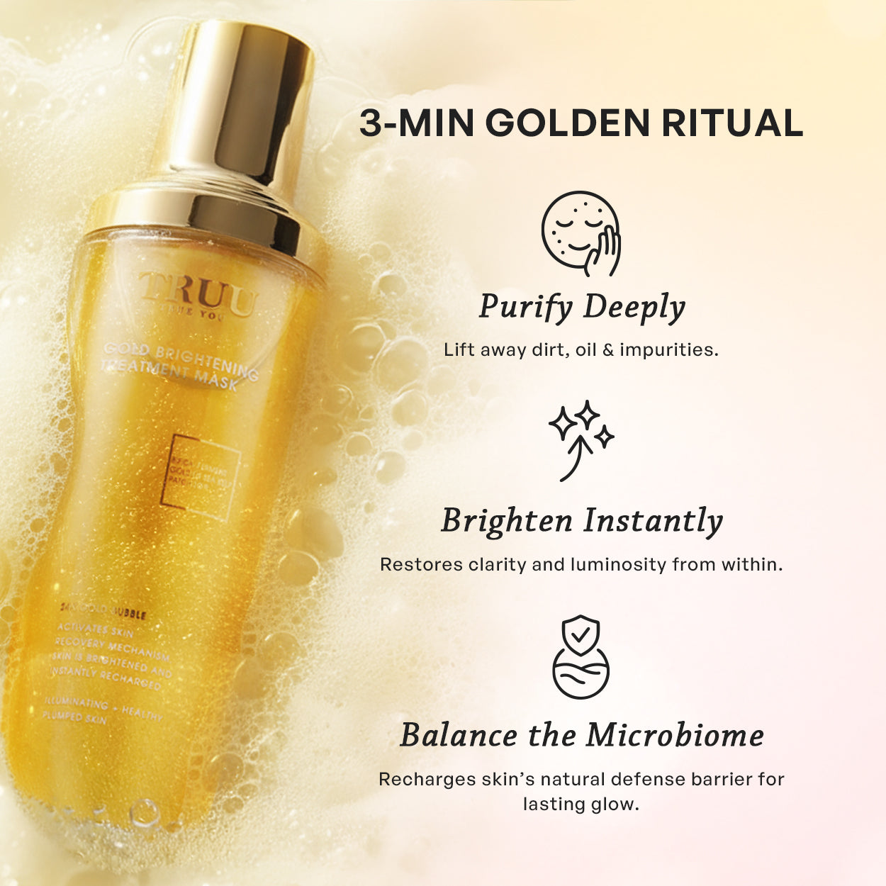 【TRUU】Gold Brightening Treatment Mask