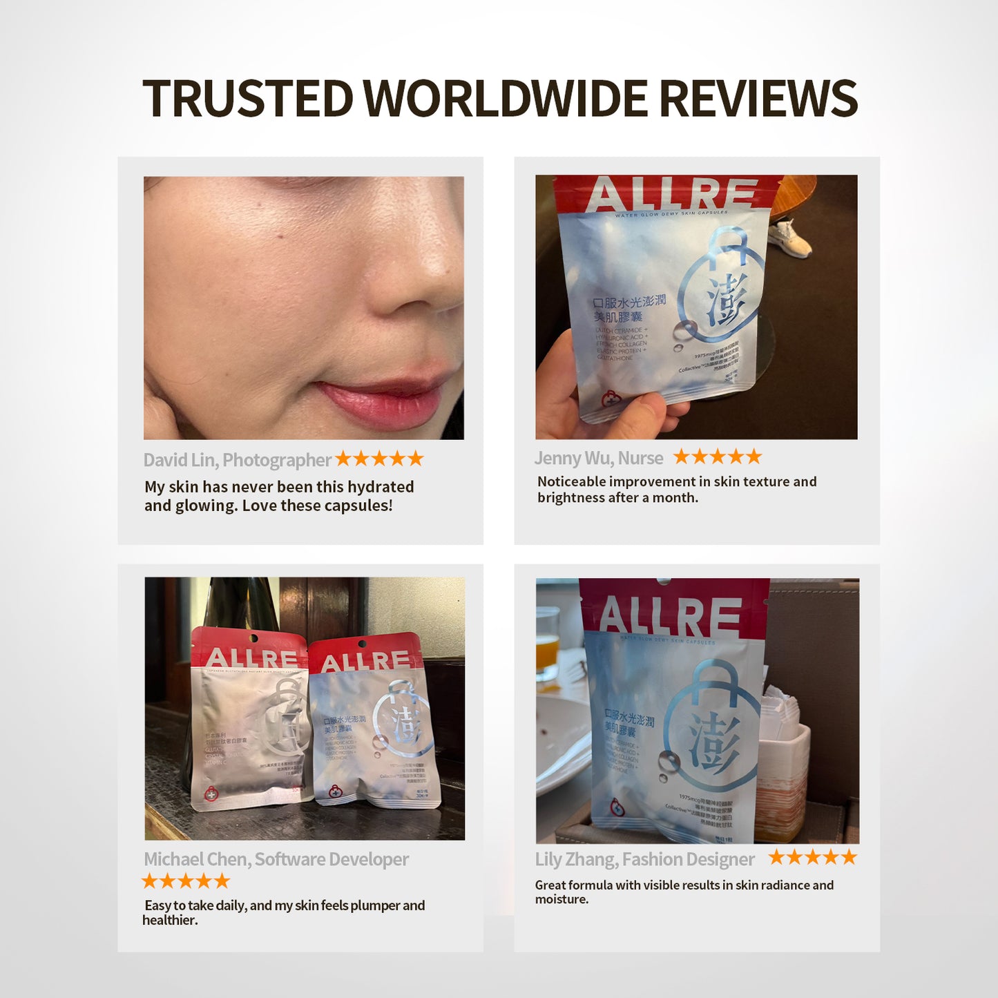 【ALLRE】Water Glow Dewy Skin Capsules (30 capsules/bag)