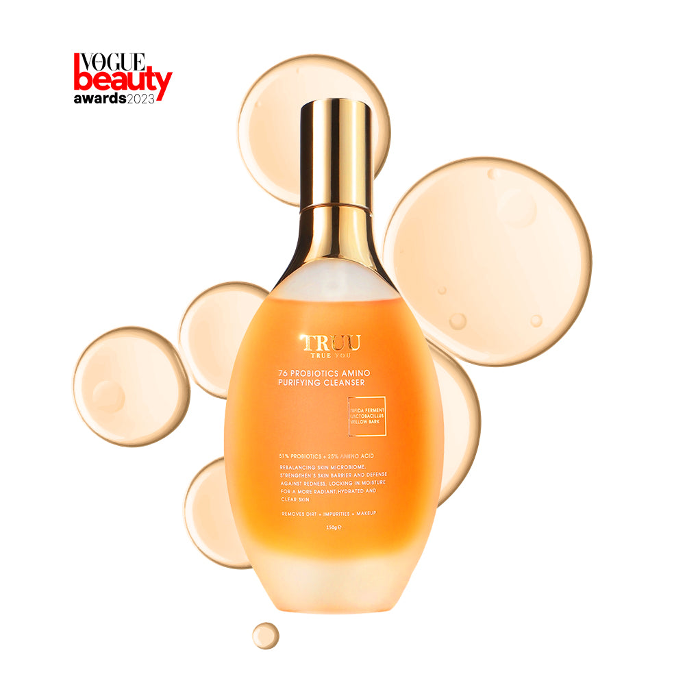 【TRUU Buy 2 Get 1 Free】(76 Probiotics Amino Purifying Cleanser/76 Probiotic Salicylic Purifying Cleanser) Pick 2【Free】ExoRegenPro+™ Supercharged Whitening Essence Toner-30ML Travel Size