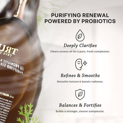 【TRUU Buy 2 Get 1 Free】(76 Probiotics Amino Purifying Cleanser/76 Probiotic Salicylic Purifying Cleanser) Pick 2【Free】ExoRegenPro+™ Supercharged Whitening Essence Toner-30ML Travel Size