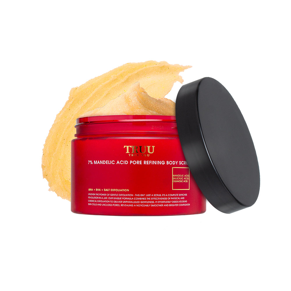 【TRUU】7% Mandelic Acid Pore Refining Body Scrub【FREE】Wooden Spatula