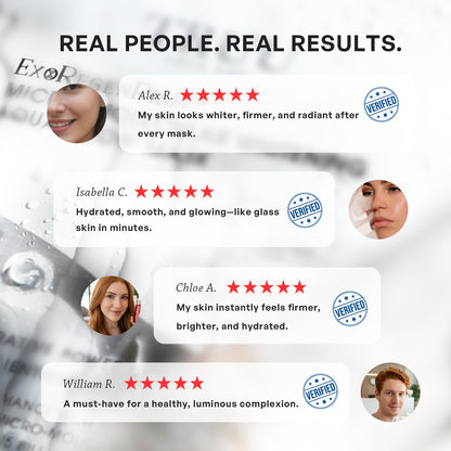 【TRUU】Exosome Micro-Molecular Whitening Aqua Glow Mask（Visibly Whitening | Radiant Hydration | Improved Firmness & Repair）