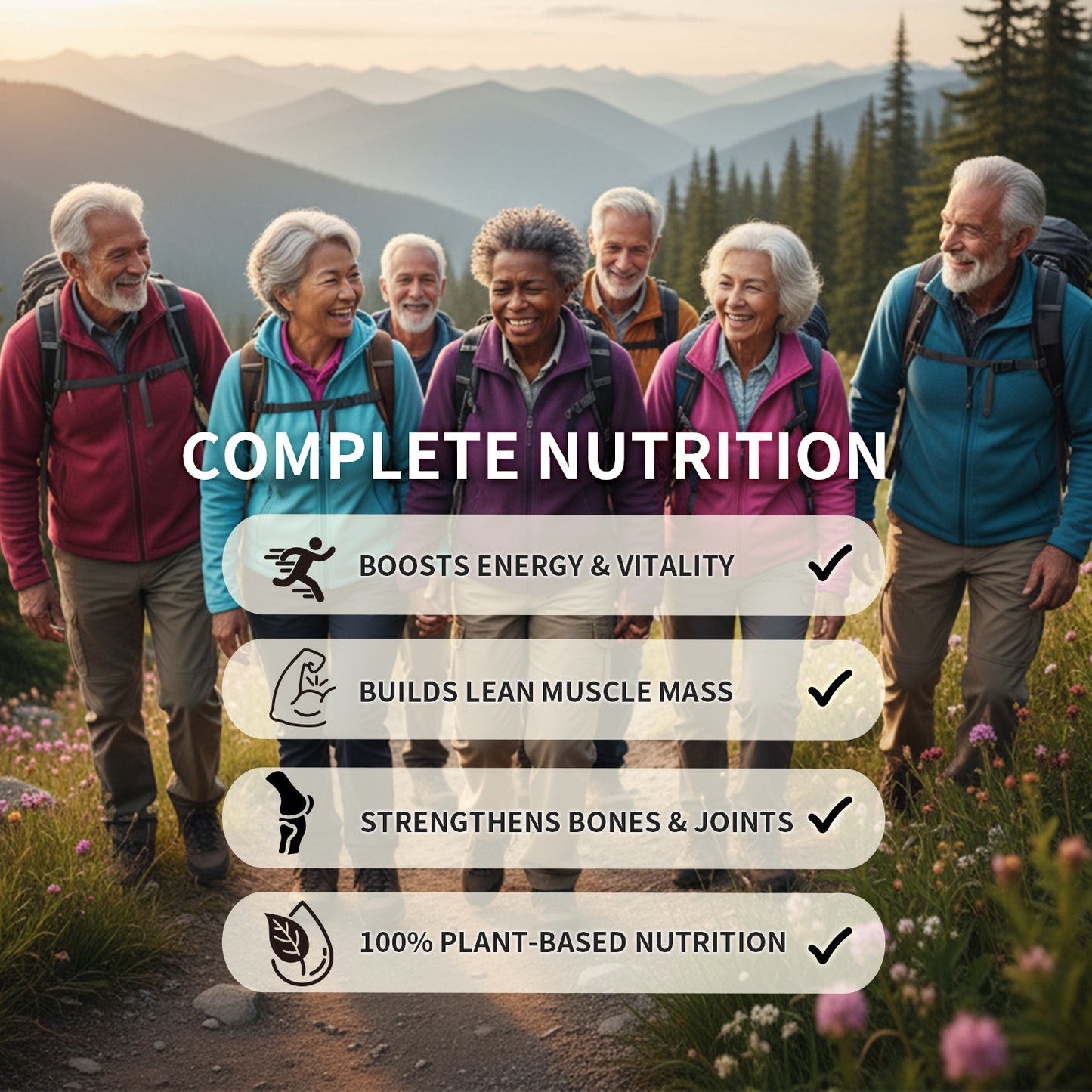 【ALLRE】Energy Boost High Calcium Muscle Growth Plant Based Protein(500g/bag)