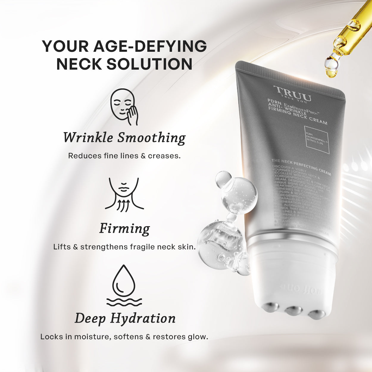 【TRUU】PDRN ExoRegenPro+™ Anti-Wrinkle Firming Neck Cream
