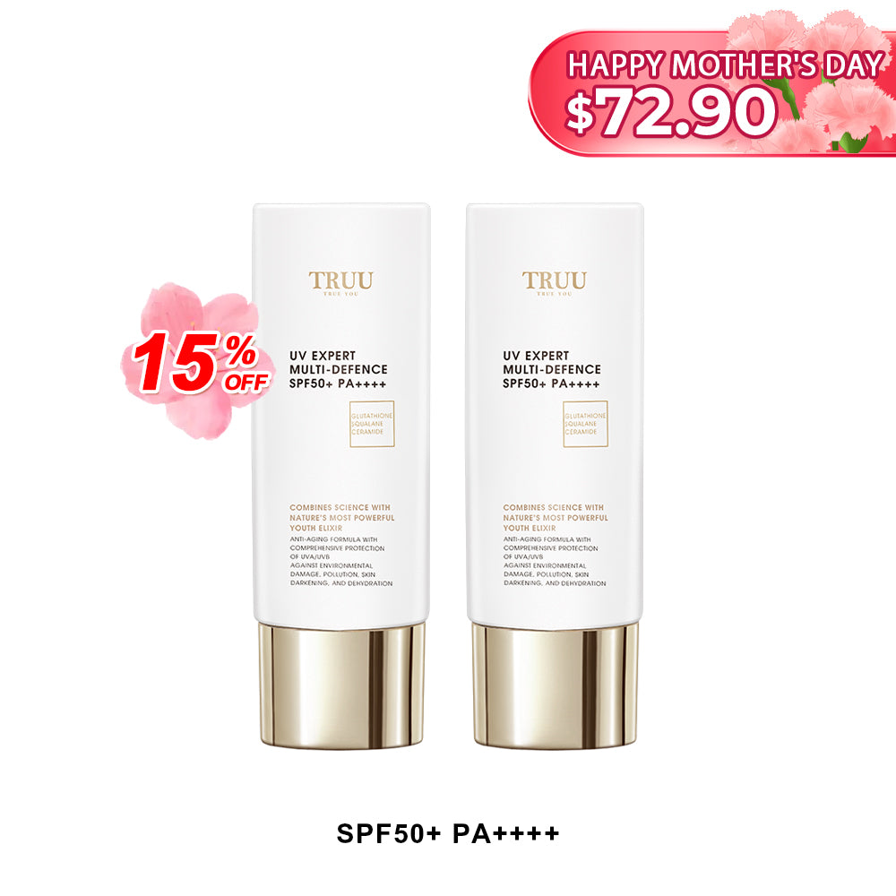 【TRUU 15% Off】UV Expert Multi-Defence Aqua Fluid SPF50+PA++++ *2