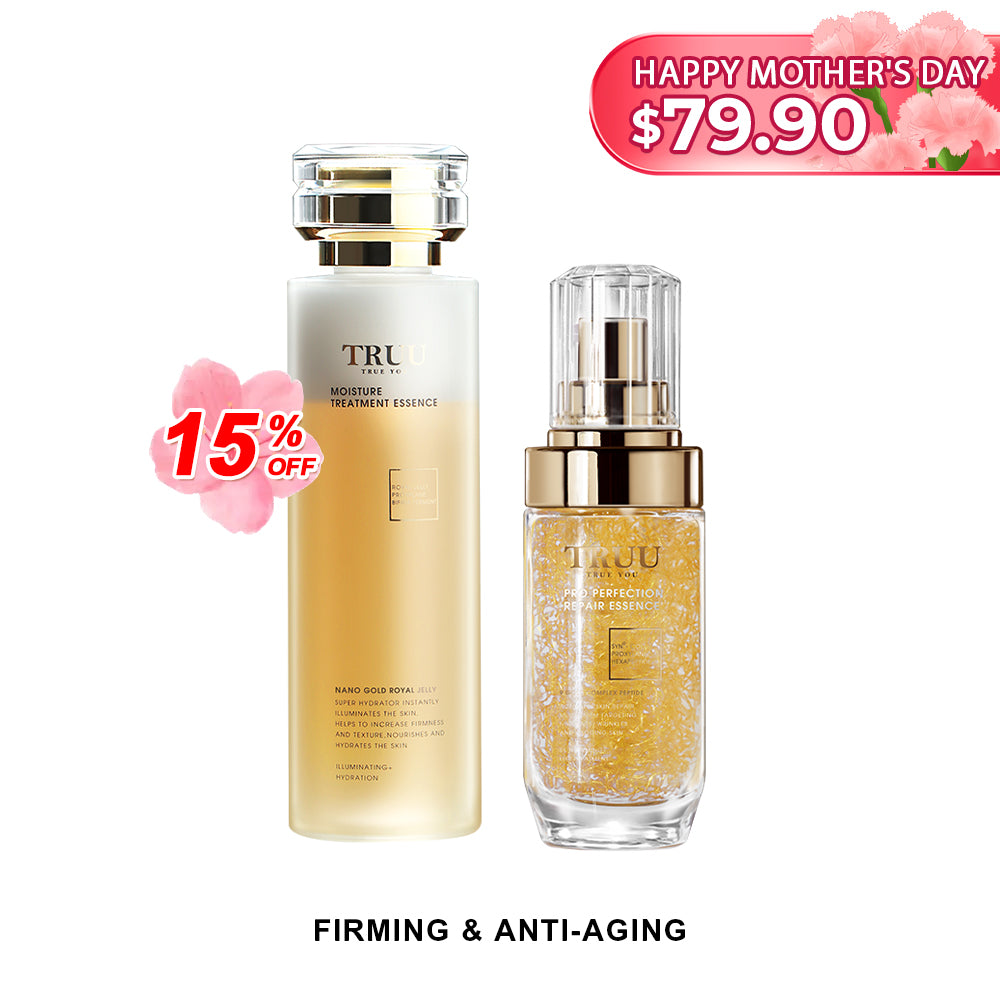 【TRUU 15% Off】Pro Perfection Repair Essence + Royal Jelly Moisture Toner