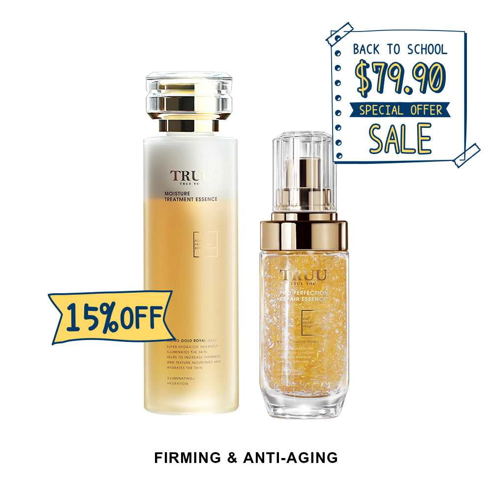 【TRUU 15% Off】Pro Perfection Repair Essence + Royal Jelly Moisture Toner