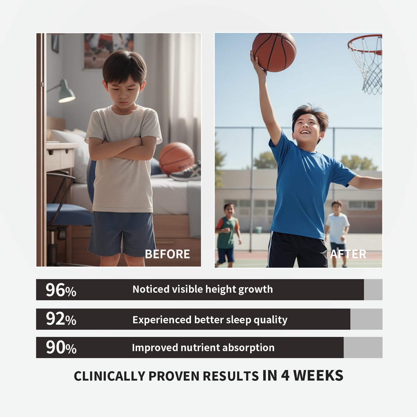 【ALLRE】GrowTall SleepWell Height Booster Magnesium Calcium（90 tablets/can）