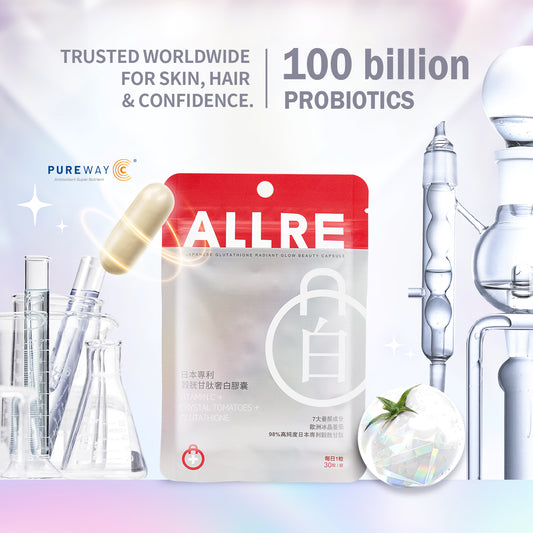 【ALLRE】Japanese Glutathione radiant glow Beauty Capsule (30 capsules/bag)