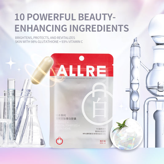 【ALLRE】Japanese Glutathione radiant glow Beauty Capsule (30 capsules/bag)