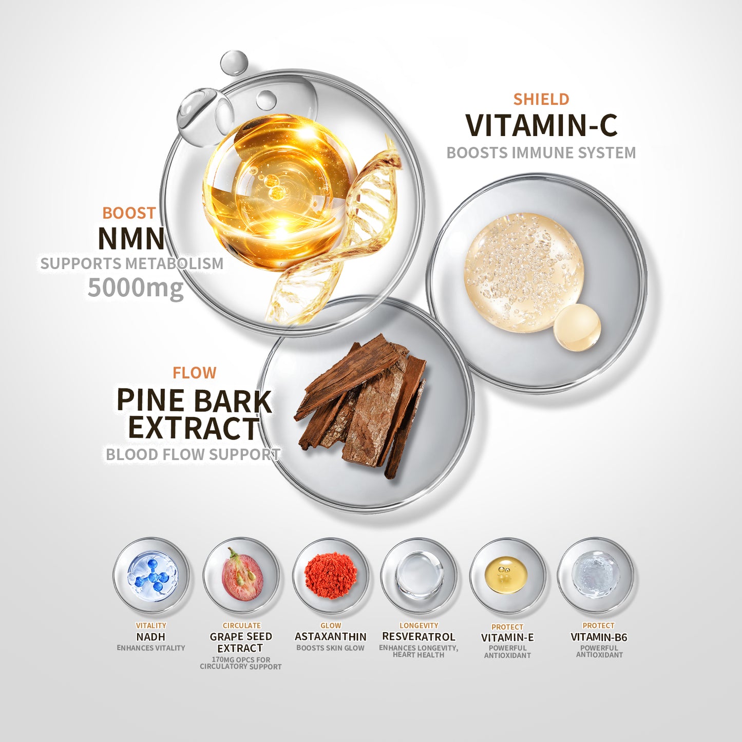 【ALLRE】Advanced NMN French Oak Youth Renewal Beauty Capsule (30 capsules/bag)