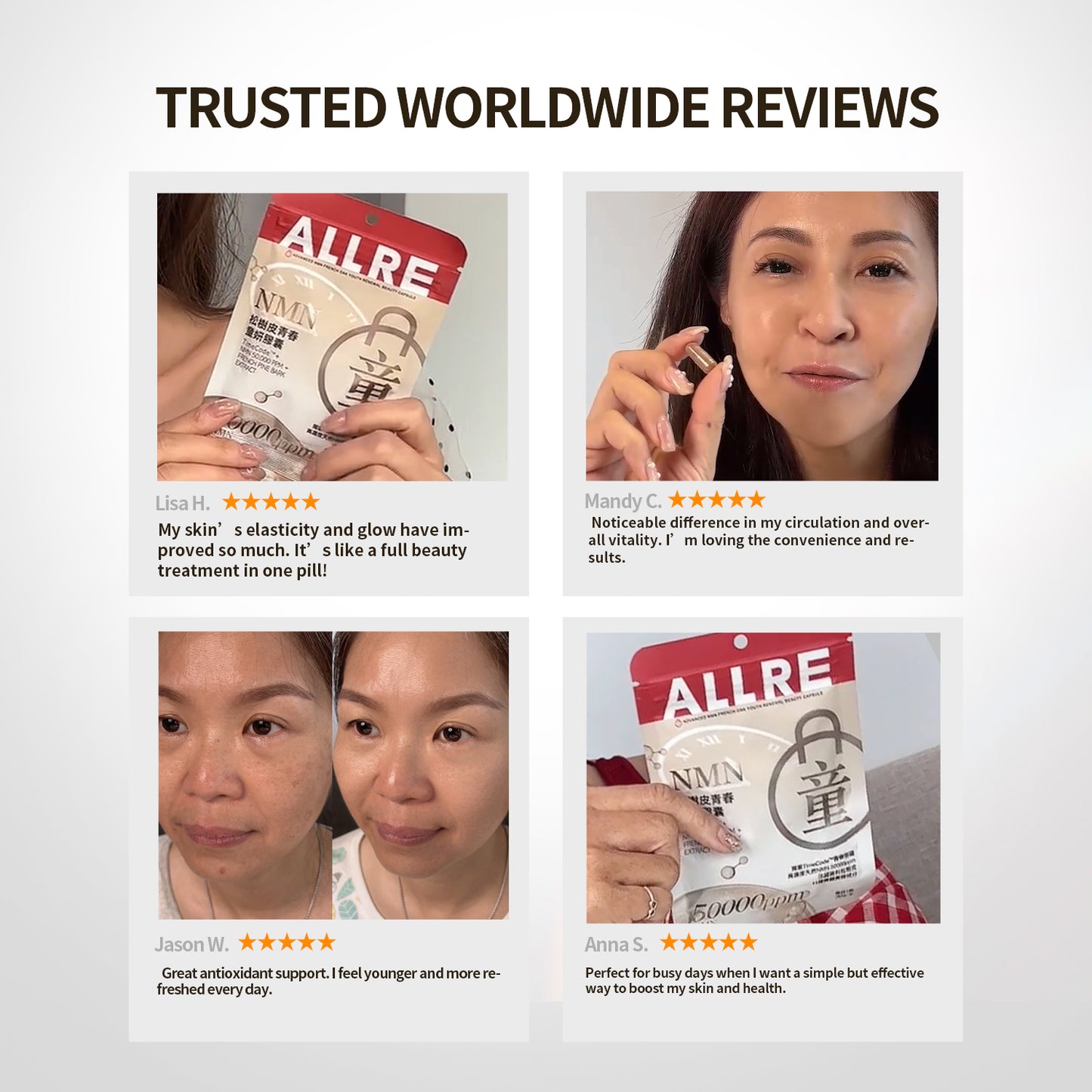 【ALLRE】Advanced NMN French Oak Youth Renewal Beauty Capsule (30 capsules/bag)